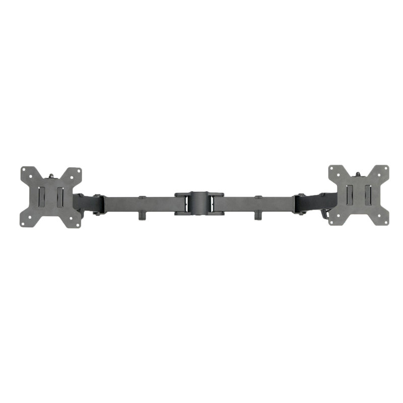 Black Adjustable Dual Monitor Arm for Desk Mount