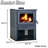 Comfort Glow Lancaster II Wood Burning Stove, Heats Up To 2,500 Sq Ft - CGWS2500