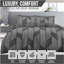 Geometric Pattern Duvet Cover and Pillowcases - Polycotton Bedding Set - Available in Single Double King Machine Washable-119697495