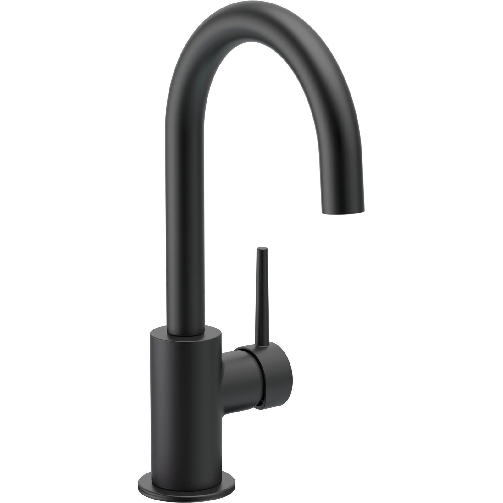 Trinsic Swivel Bar Faucet, Single Handle Prep Sink Faucet, Matte Black
