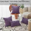 Purple Corduroy 16X16” 40X40cm Plain Cushion Covers Home Décor Quality Zip Pack Of 4