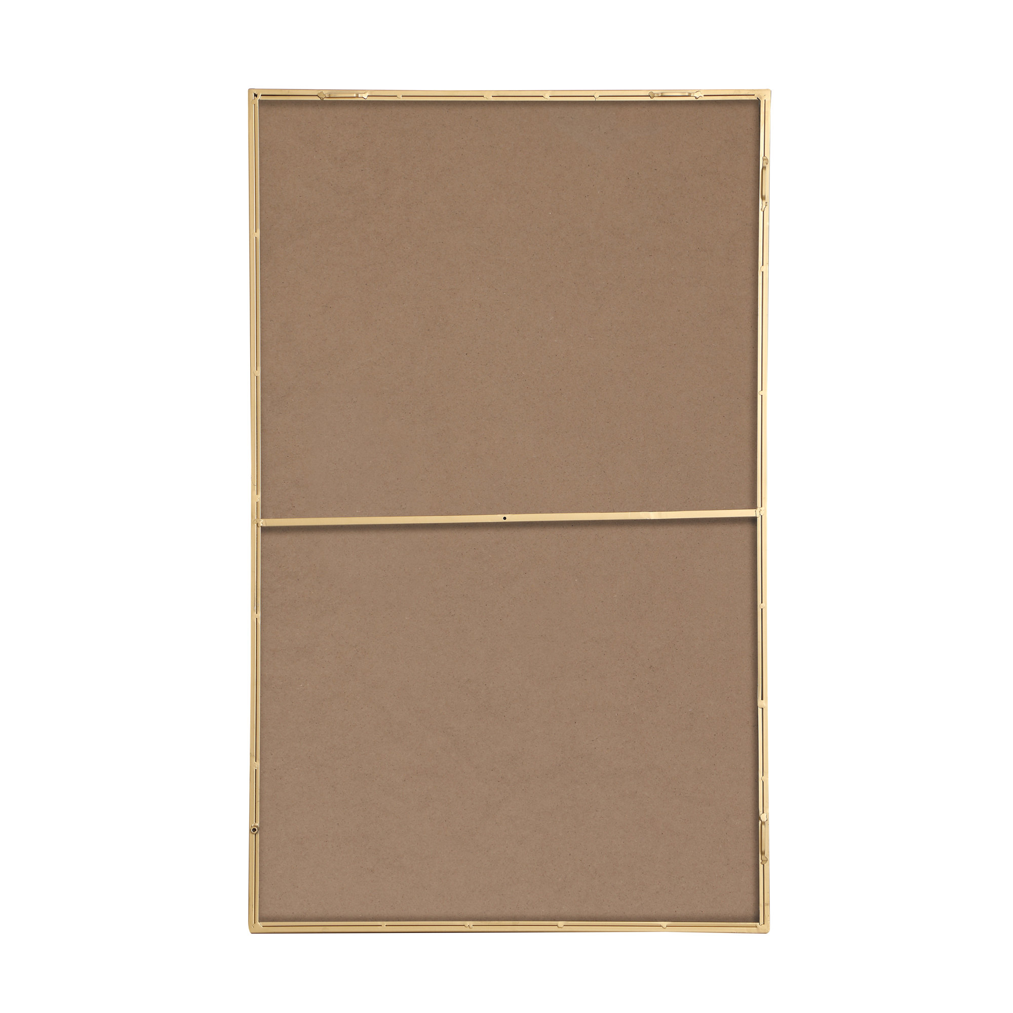 Sabine Metal Rectangle Wall Mirror, Brass, 48" x 30"