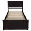 Lit plateforme simple avec lit gigogne Ilka