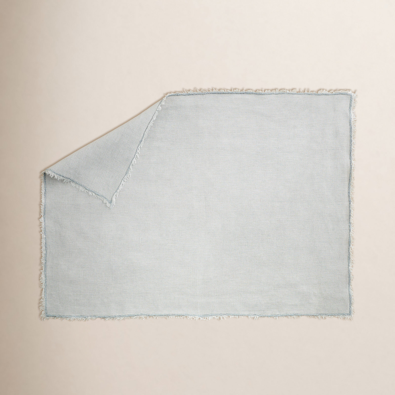 Zadia Linen Placemat, Blue/Gray