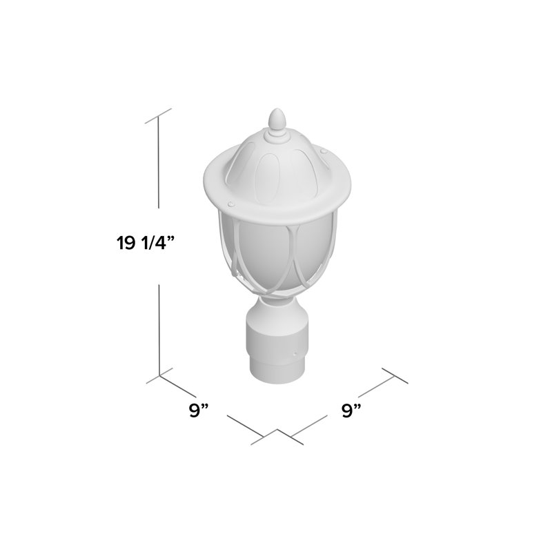 Tête de lanterne 1 lumière Newburg