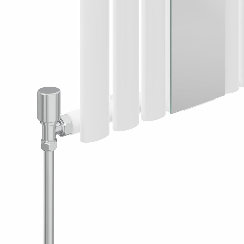 Katelin Vertical Oval Panel Radiators, 1800cm H x 500cm W x 61cm D, White
