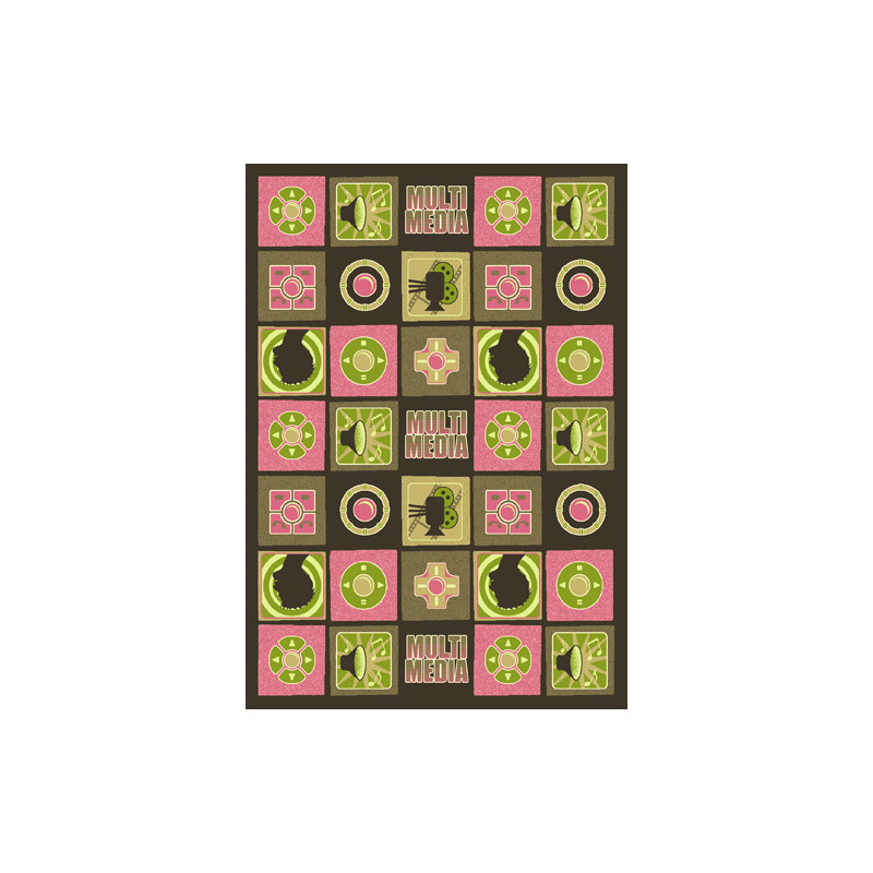 Tapis câblé Just for Kids, Rectangle 3 pi 10 po x 5 pi 4 po