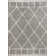 Cantera Shag Plush Tassel Moroccan Geometric Trellis Gray/Ivory Rug