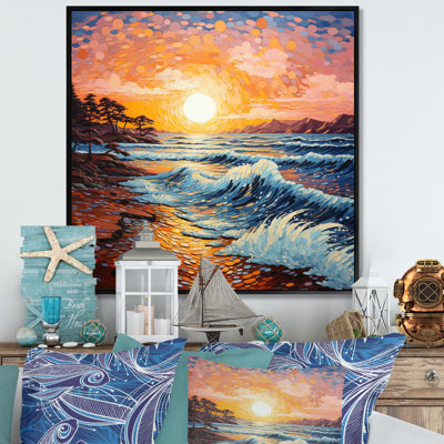 Beach Golden Sands Pointillism II