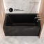 Voltaire 54 X 30 Skirted Left Drain Soaking Apron Bathtub In Glossy Black-109110384