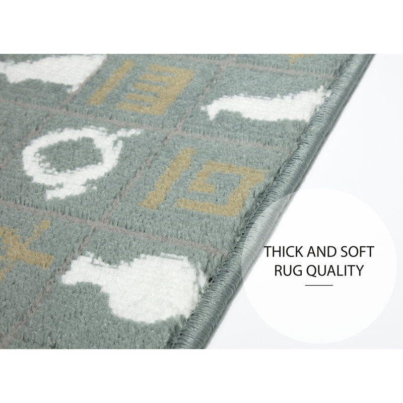Knap Trellis Vibrant and Soft Stair Tread, Teal