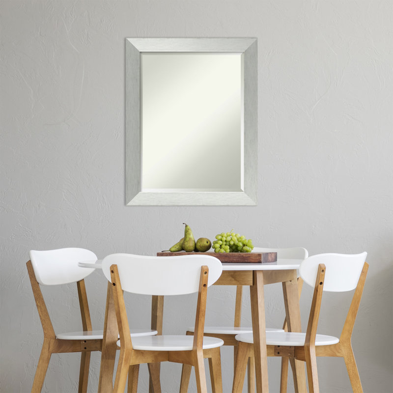 Demoss Wall Mirror, 26" x 32", Silver Framed