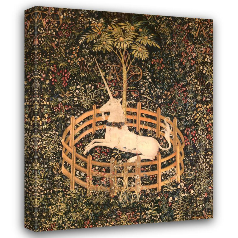 La licorne en captivité, H 36 po x l 28 po