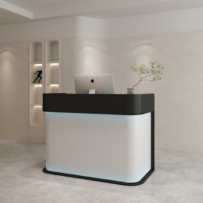 Contemporary Rectangular Manufactured Wood Reception Desk