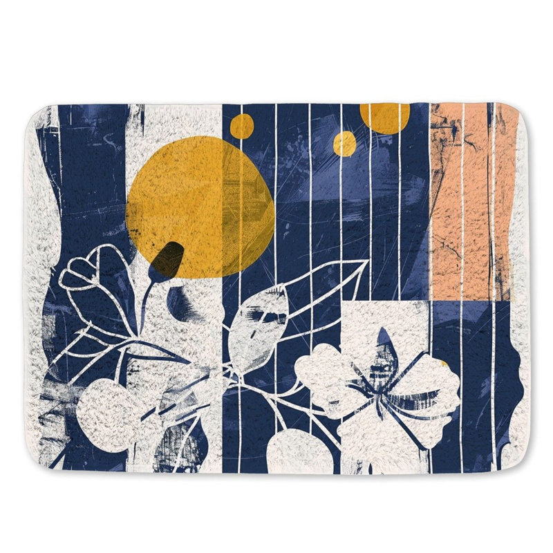 Kyda Microfiber / Microsuede Bath Mat, Single - 24" L x 17" W