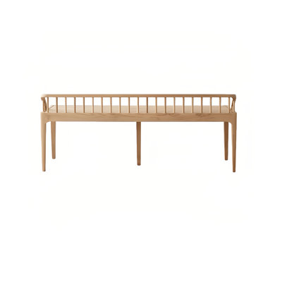 Banc en bois massif de style nordique