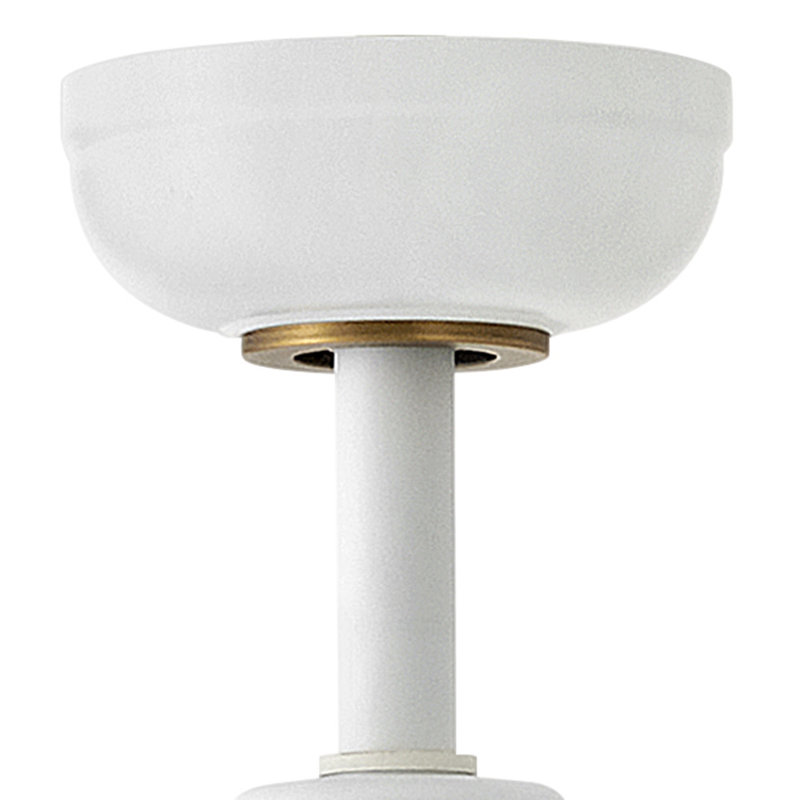 Burghard 50'' Ceiling Fan with LED Lights, Matte White