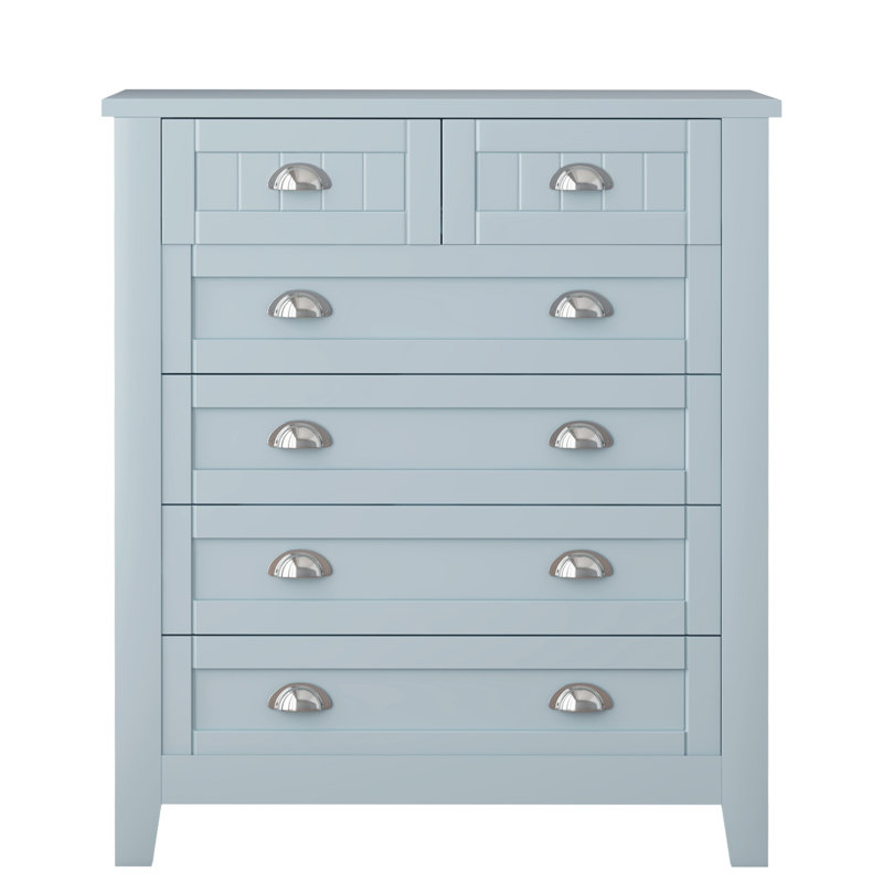 Buffet commode en bois massif, Bleu