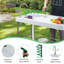 Table de nettoyage de poissons d'extérieur portable