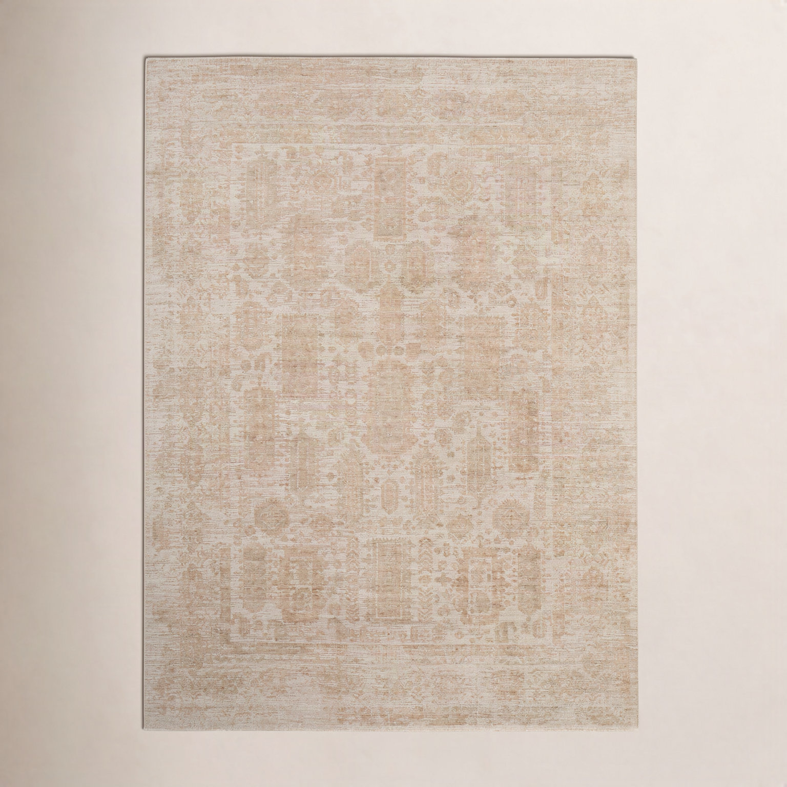 Oxford Tan Hand-Woven Oriental Rug, Rectangle 10' x 14'