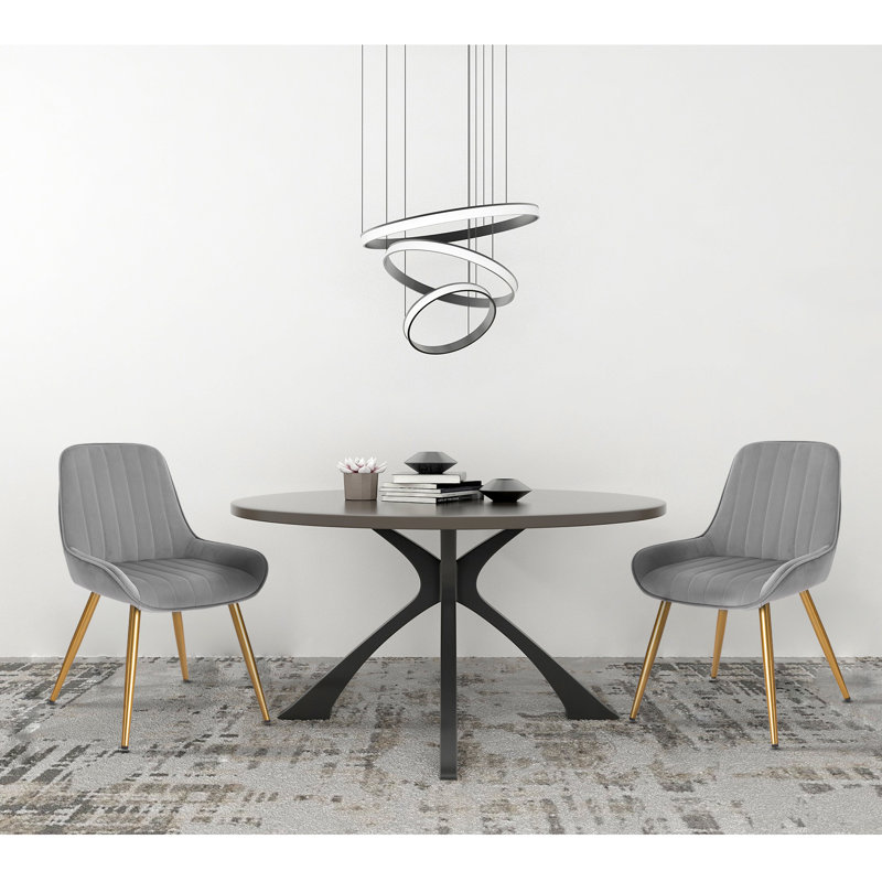 Orchard Hill Upholstered Dining Chair, Light Grey