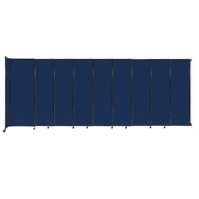 Cloison coulissante 5 pi, H 60 po x l 86 po x P 33 po, Bleu marine