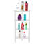 Serviteur de douche de coin à 4 niveaux, antirouille, organisateur de douche en plastique pour salle de bain, baignoire, bac de douche, accessoires de bain-1568524084