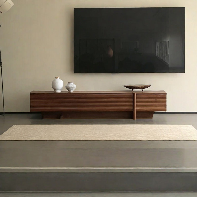 Meuble télé rétro à lignes ondulées