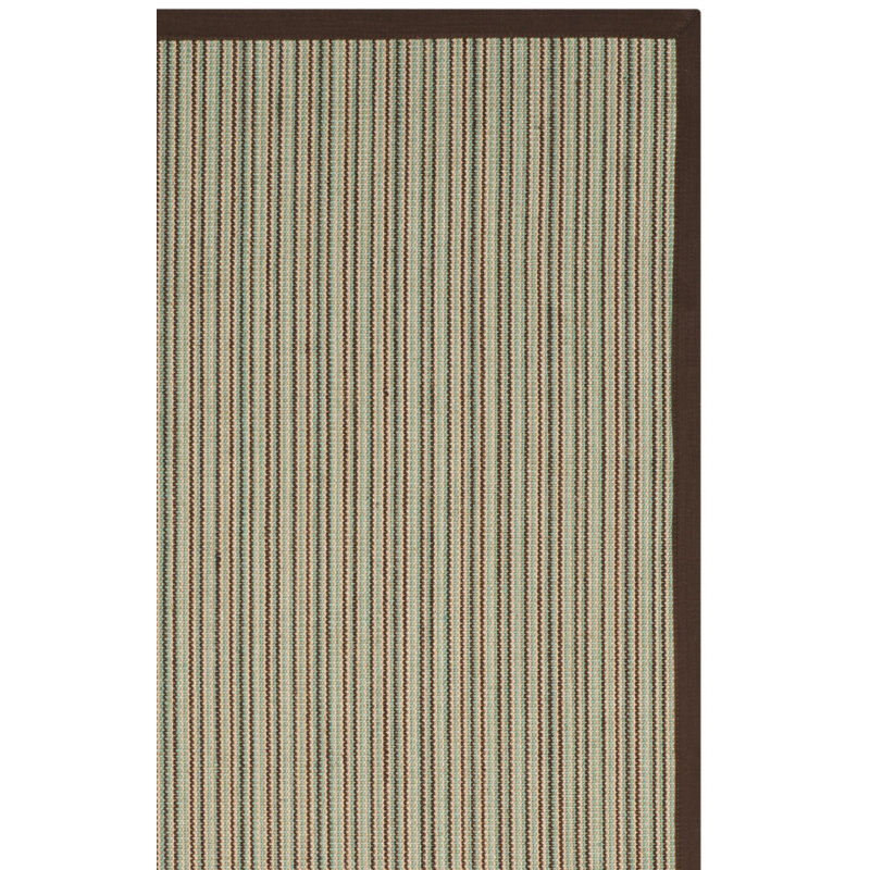 Tapis rayé en fibre de sisal Penrock, Tapis de couloir 2 pi 6 po x 8 pi