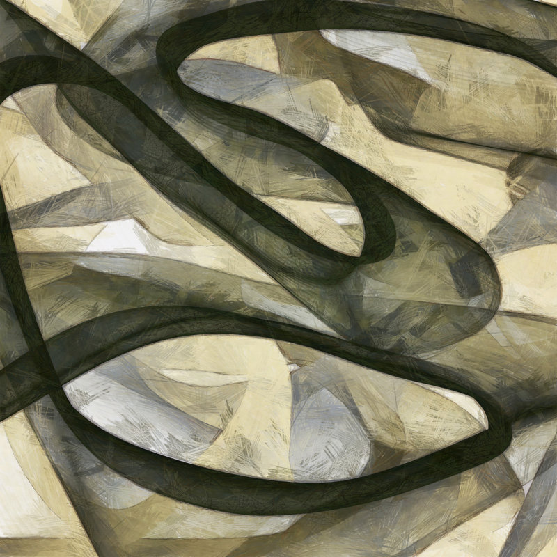 Inpath III by Alonzo Saunders - No Frame Painting on Canvas, 91cm H x 91cm W x 3.8cm D