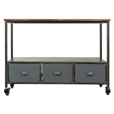 Frenette 100 cm W Solid Wood Top Console Table