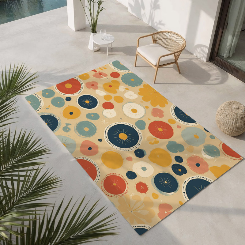 Sleek Radiance Indoor And Outdoor Area Rug, Rectangle 4' x 6'