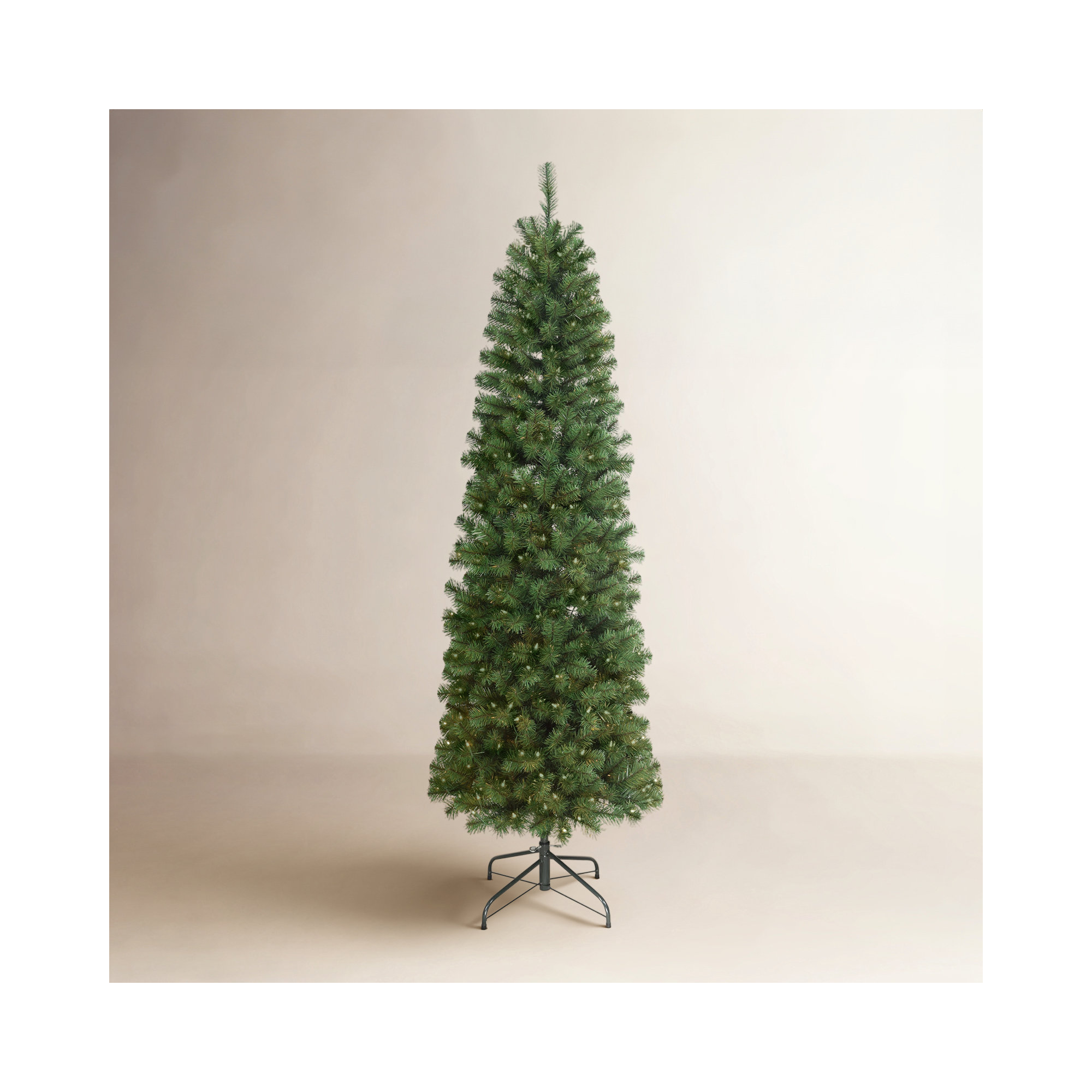 90' Lighted Artificial Fir Christmas Tree