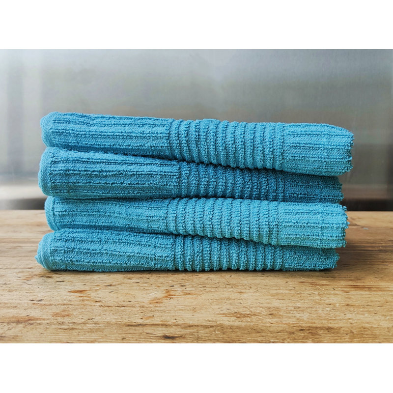 Jacquard Tea Towel Kitchen Towel, Teal