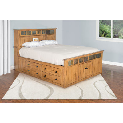  Queen Storage Bed Withith Slate