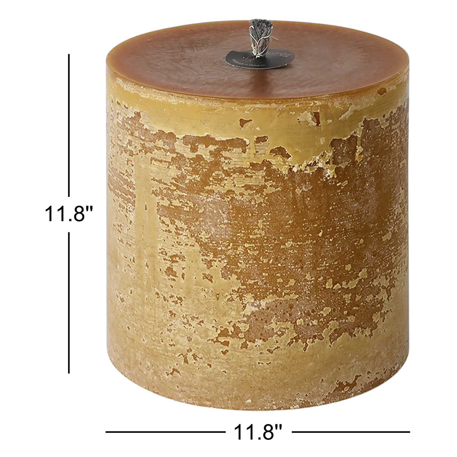 Unscented Pillar Candle, Chamois