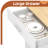 Multifunctional Rolling Kitchen Cart - Spacious Top, Easy Mobility-1304418030