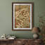 Art mural vintage rétro encadré pour chambre à coucher - 26 po x 36 po brun-265374819