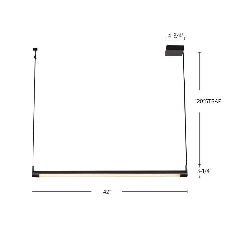 Laurence 1 - Light LED Pendant, Urban Bronze
