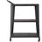 3-Tiered Metal Frame, Industrial Dining Cart With Swivel Wheels-483194273