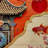 Five drawers storage art decorative cabinet