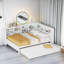 Lit de jour en bois avec couchette Hanin, tablettes de rangement et station de charge-1291011066-1291011067