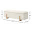 Banc de rangement rembourré Sadeel