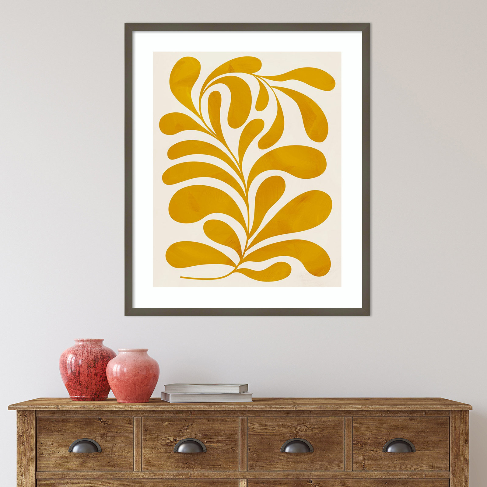 Goldenrod II by Grace Popp, Gray, 33" H x 28" W x 1" D