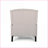 Recliners | Contemporary Wingback Pushback Recliner with Tufted Back &amp; Nailhead Accents | Fabric, Beige-724116367