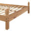 Ensemble de lit double et tables de chevet 3 pièces Enye, deux tables de chevet 1 porte, 1 tiroir et un lit double rustique-663155346