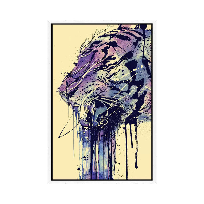 Fearless by Nicebleed - Print on Canvas, 101.6cm H x 66.04cm W x 3.81cm D, White Framed
