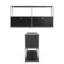 Armoire de rangement modulaire en métal avec tablettes réglables-123176087