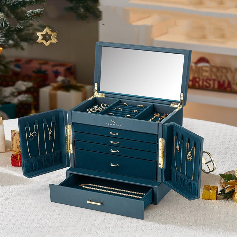 Hawkinson Jewellery Box +, Blue / White / Grey