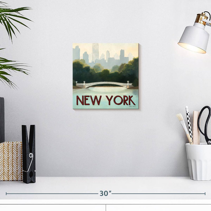 City Skyline, New York, H 10 po x l 10 po